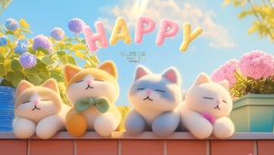 自由自在的猫咪