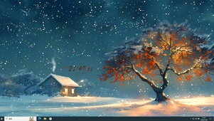 冬天的雪夜