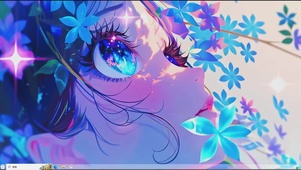 蝴蝶少女.-桌面主题