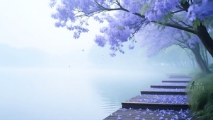 花阶暮霭