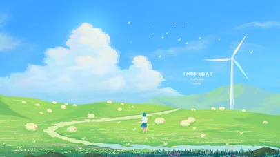 草原放羊的女孩