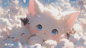 云朵上的猫