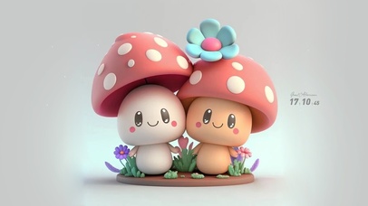 可爱的小蘑菇