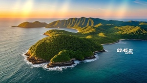 航拍绿色美景