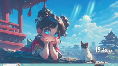 可爱动漫小女孩主题