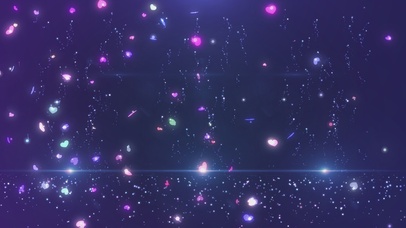 梦幻唯美爱心粒子