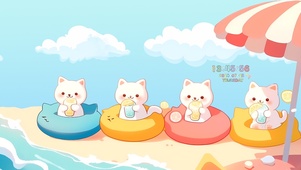 海滩日光浴