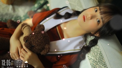 清纯双马尾学妹