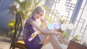 鬓云欲度香腮雪