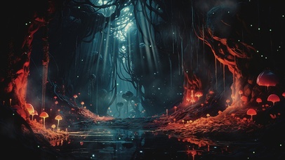 神秘AI梦幻森林