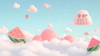 软乎乎的云朵 西瓜