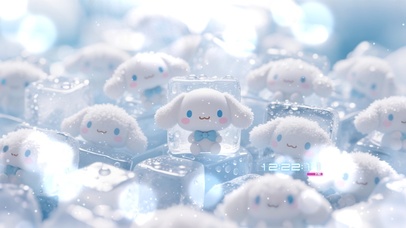 清凉冰块公仔娃娃带鱼屏宽屏