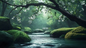 护眼峡谷河流