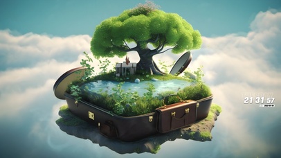 漂浮的迷你小岛