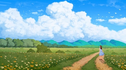 在希望的花田里