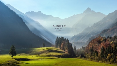 4K山谷牧场草地