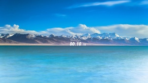 蔚蓝天空大海