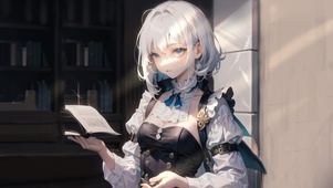 阳光下的少女