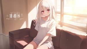 房间白发少女