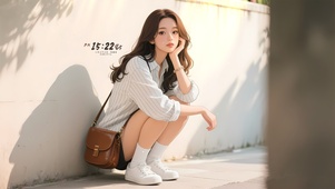 清纯靓丽长腿少女