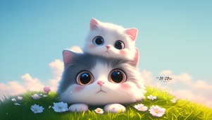 萌萌的小猫