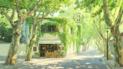 白桦树街道咖啡店
