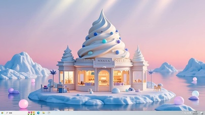 夏日冰淇淋雪山，清凉一夏