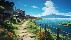 海边小屋花园