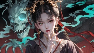 骷髅女