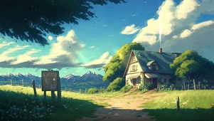 护眼林中小屋