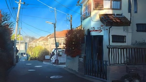 秋日乡村街道