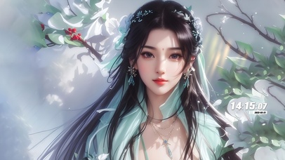 4k可爱古风女孩