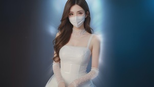 可爱口罩女神