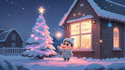 快乐的圣诞小新