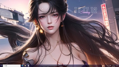 4k黑发都市美少女