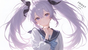 淡紫色女孩
