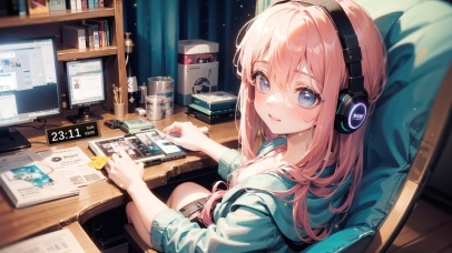 4K唯美清纯可爱游戏少女