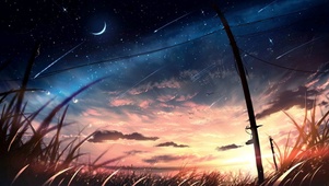 星空日落