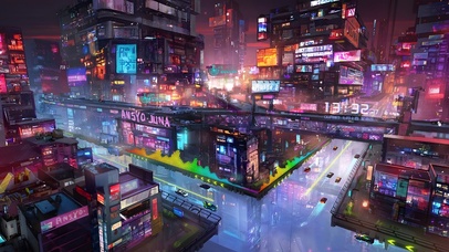 赛博朋克科技之城