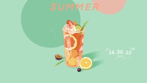 4K夏日水果茶