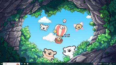 线条小狗探险小分队主题