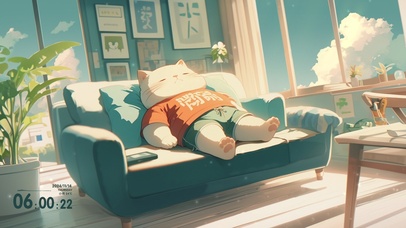 治愈贪睡小猫咪