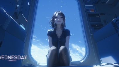 她的眼睛如同湖水般清澈