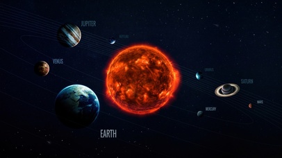 太阳系分布图 4k