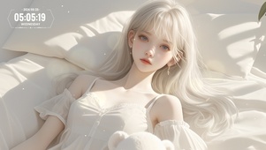 躺在床上的少女