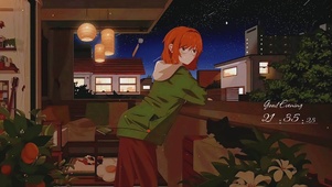 阳台上的少女和流星雨