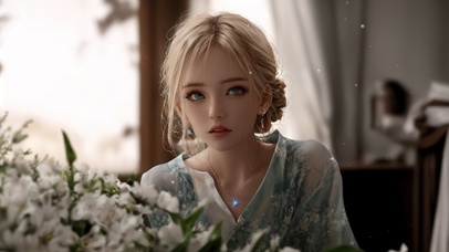 4K清纯古风美女