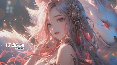 狐耳少女与白狐