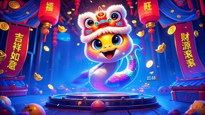 蛇年吉祥如意财源滚滚