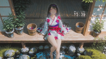 夏日的和服少女